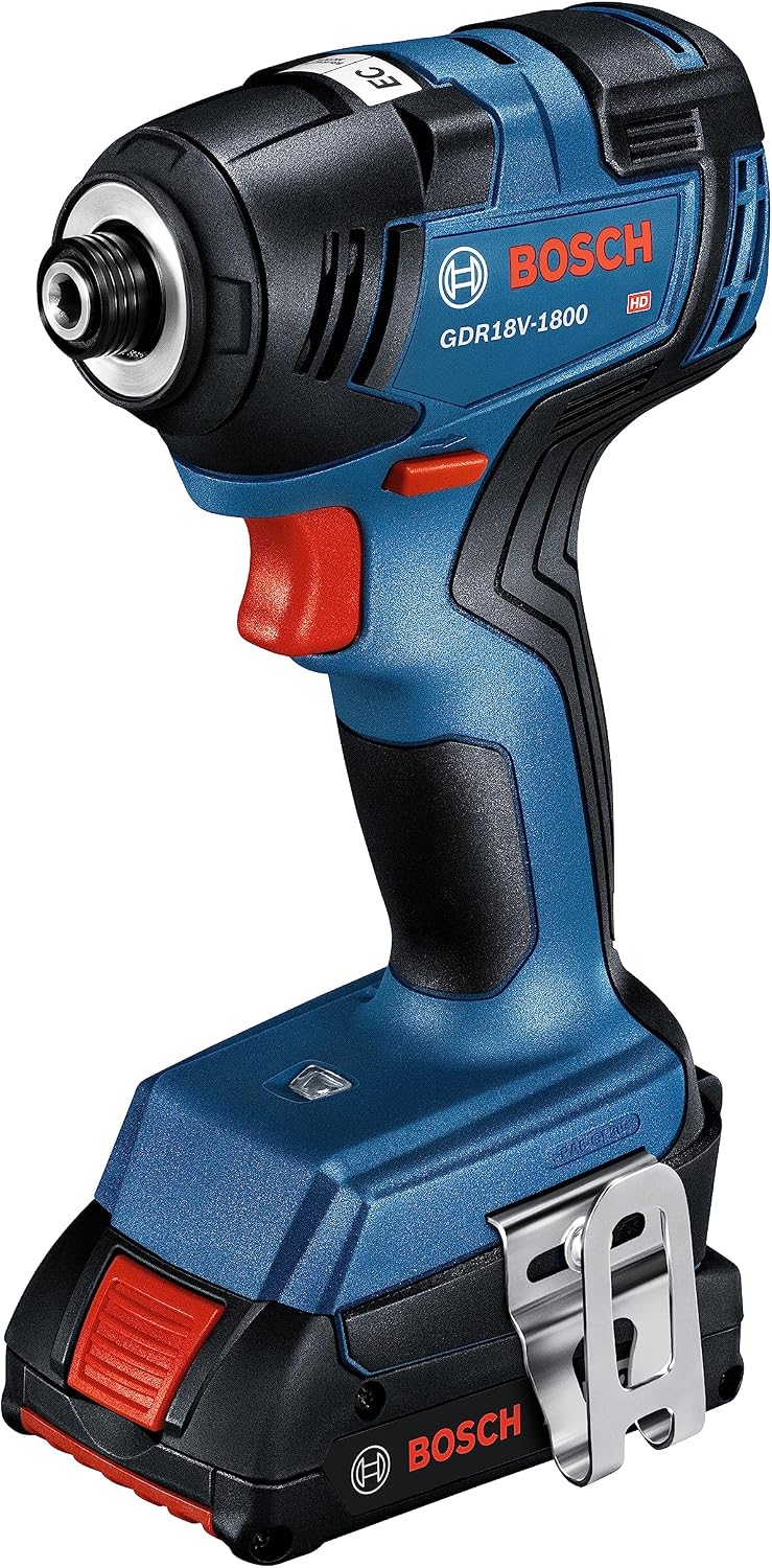 BOSCH GXL18V-27B22 Power Tool Combo Kit - 18V Brushless Compact 1/2 In. Cordless Drill Driver and 1/4 In. Hex Impact Driver (Includes: Two 2.0Ah Batteries, 18V Charger, and Carrying Tool Bag)