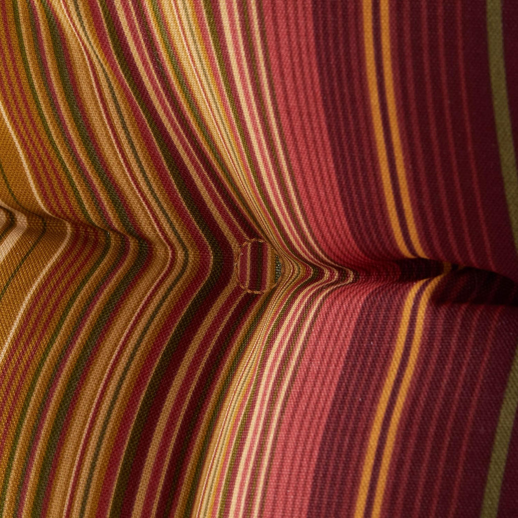 Greendale Home Fashions Outdoor 42x21-inch Seat/Back Chair Cushion (Set of 2), Cinnamon Stripe