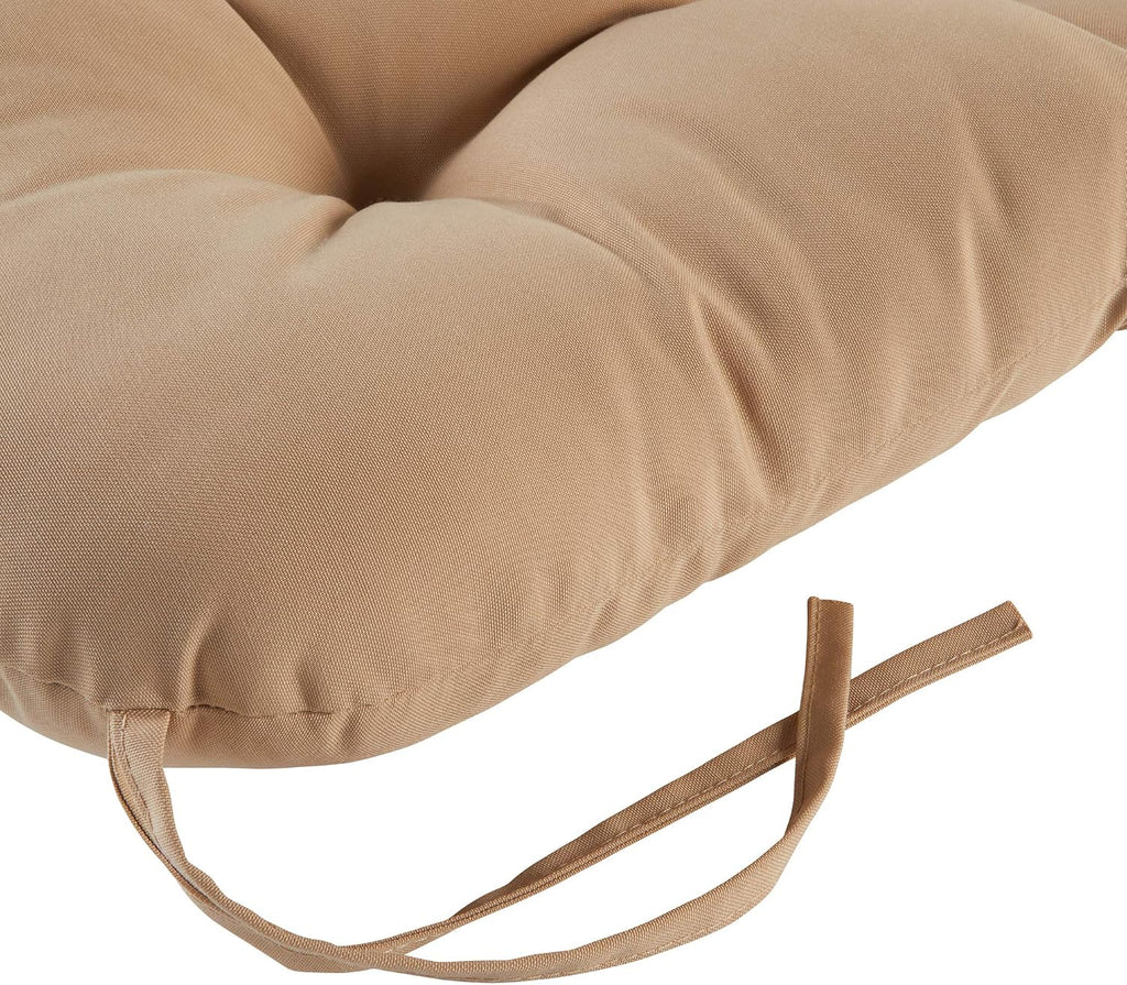 Greendale Home Fashions Outdoor 42x21-inch Seat/Back Chair Cushion (Set of 2), Sanddollar