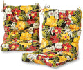 Greendale Home Fashions Outdoor 44x22-inch High Back Chair Cushions (Set of 2), Aloha