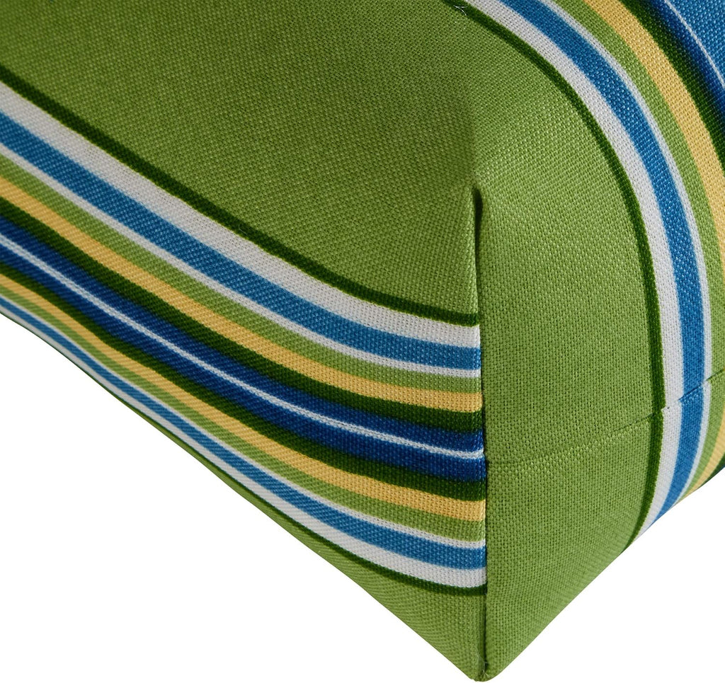 Greendale Home Fashions Outdoor 42x21-inch Seat/Back Chair Cushion (Set of 2), Belize Stripe