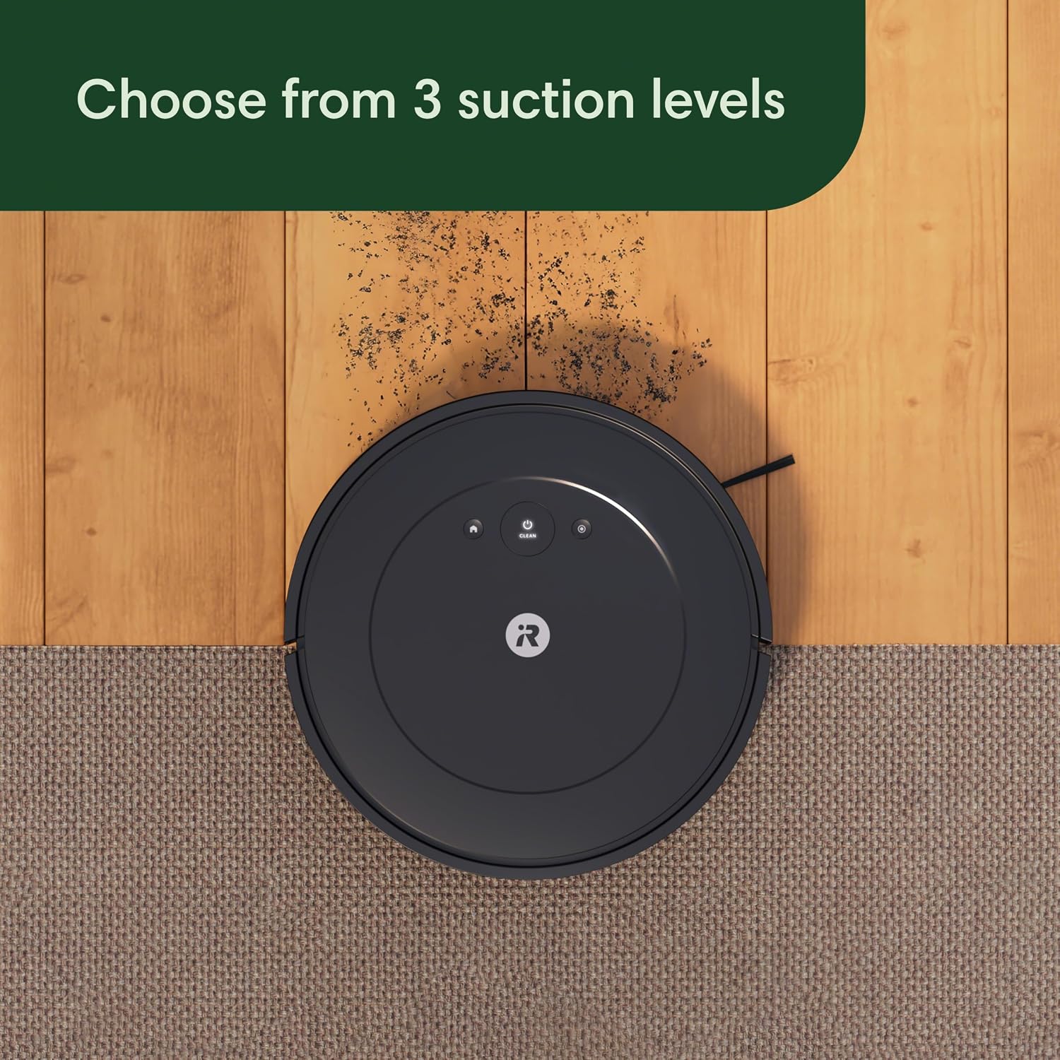 iRobot Roomba Essential Vac Robot Vacuum - Power-Lifting Suction, Quiet Cleaning, Multi-Surface, Cleans in Rows, Self-Charging, Compatible with Alexa