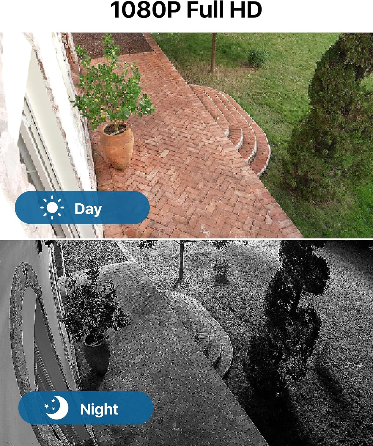Loocam CCTV Camera Security System 1080p Indoor Outdoor, 24/7 Recording Security Camera System 8CH 4 Cams H.265+DVR with 1TB HDD, AI Human Vehicle Detection, Remote Access, App Email Alert