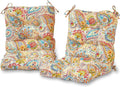 Greendale Home Fashions Outdoor 42x21-inch Seat/Back Chair Cushion (Set of 2), Jubilee