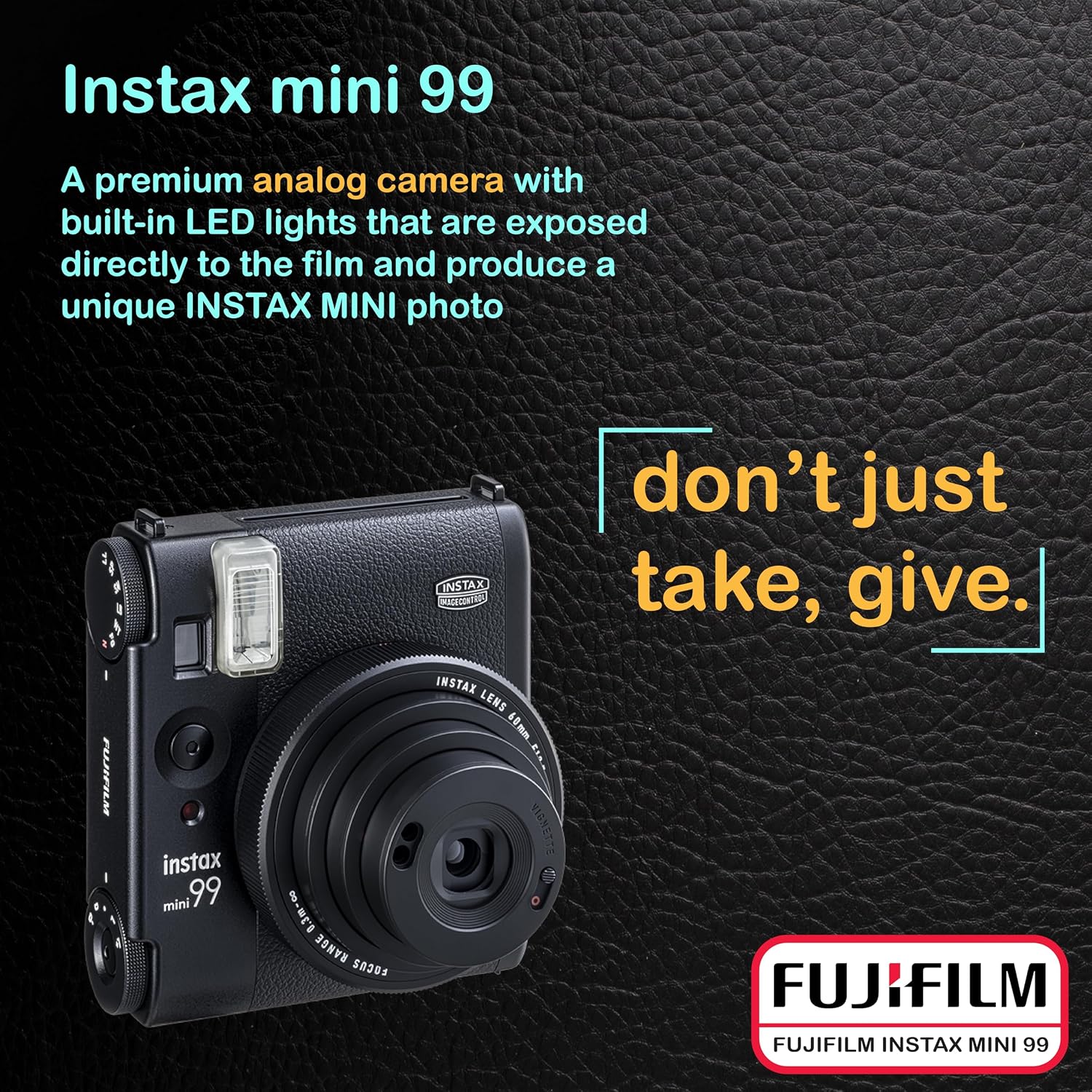 Fujifilm Instax Mini 99 Instant Film Camera Bundle with Fujifilm Instax Mini Instant Film (20 Sheets) with Accessories Including Protective Carrying Case Value Bundle