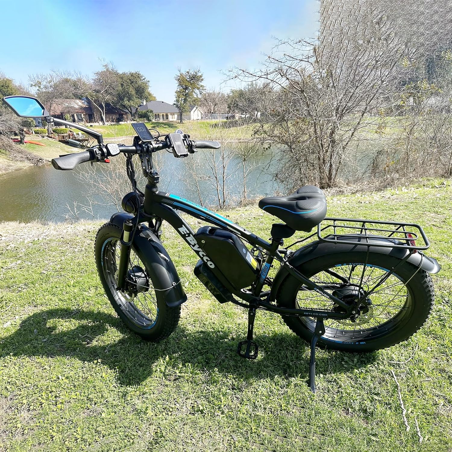 6000W Peak Dual Motor Electric Bike for Adults, 24' Fat Tire Ebikes 52V 32AH, Fast 45 MPH, 100 Miles Long Range, Hydraulic Brake, Pedal Assist Electric Bicycle for Off-Road Mountain Snow Commuter
