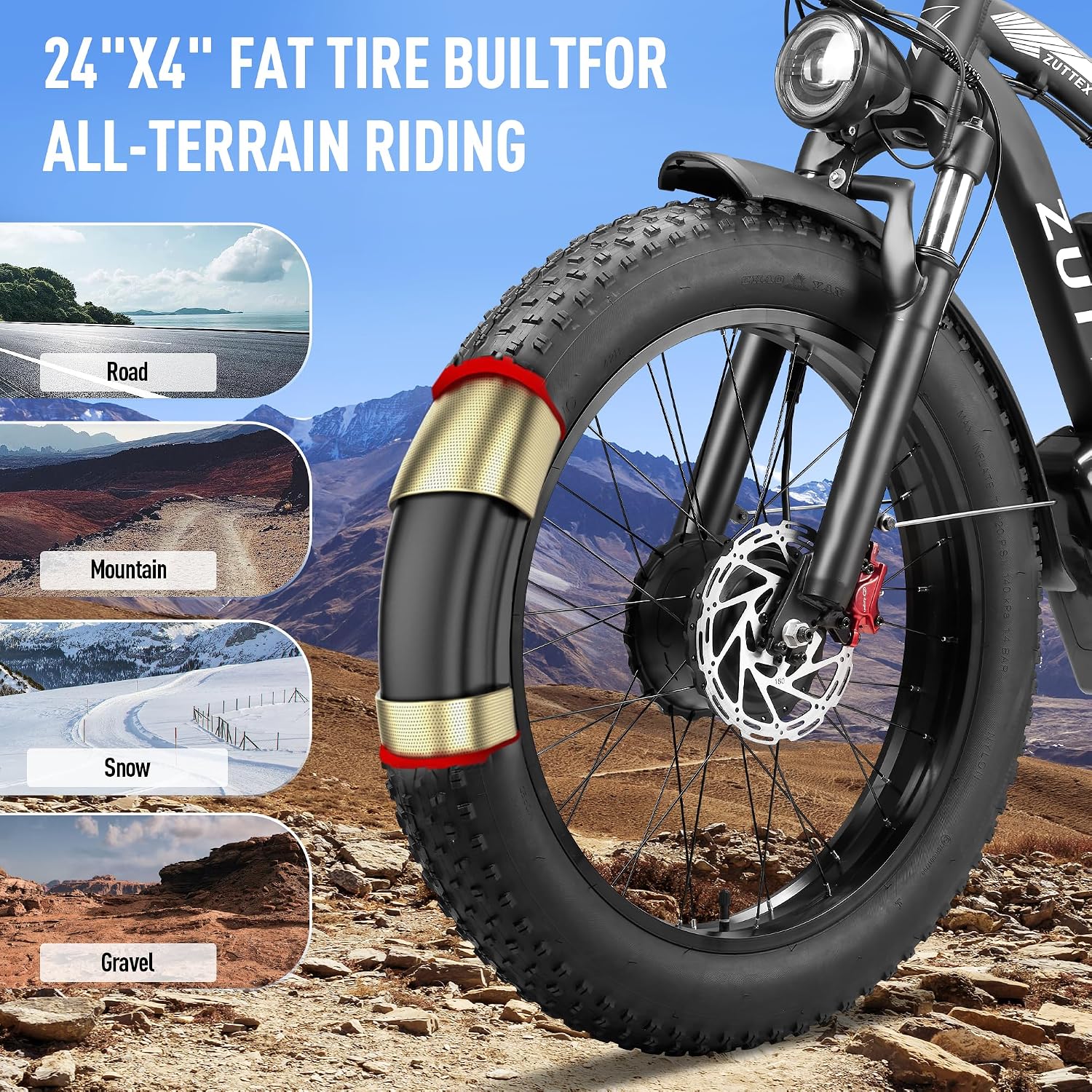 Electric Bike for Adults, 8000W Peak Dual Motor 58V 36Ah Long Range Ebike, 47MPH Fast Electric Bicycle, Dual Hydraulic Brakes, 24' Fat Tire E-Bike for Commuter Mountain Off-Road All-Terrain
