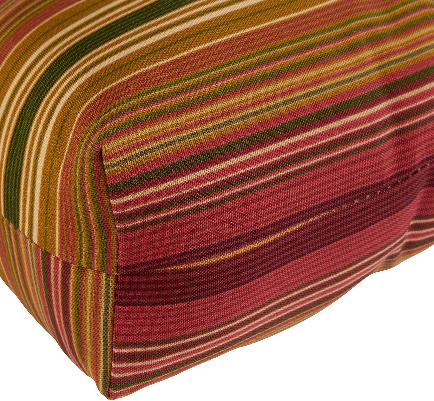 Greendale Home Fashions Outdoor 42x21-inch Seat/Back Chair Cushion (Set of 2), Cinnamon Stripe