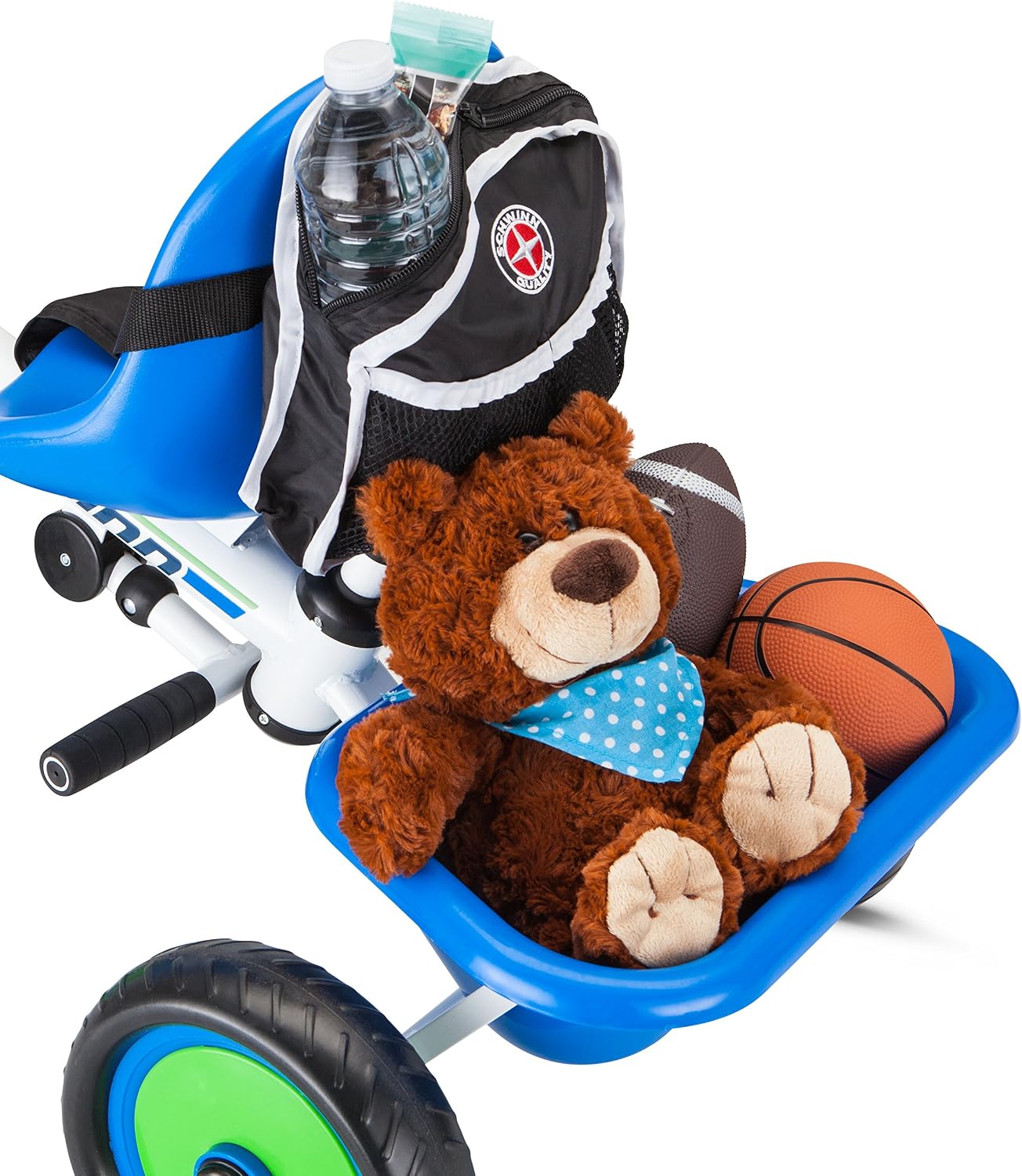 Schwinn Easy Steer Bike for Toddler, Kids Tricycle with Removable Push handle, Steel Trike Frame, Boys and Girls Ages 2-4 Year Old, Blue, 41' x 20' x 41'