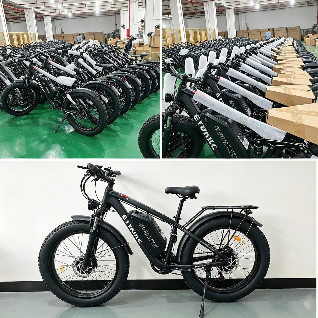 Electric Bike for Adults, Peak 5000W Ebike Dual Motor 52V32Ah 100Miles Range, 40-45MPH Electric Bike, 24'/26' x4.0 Fat Tire, Hydraulic Disc Brake, Electric Mountain Bicycle, UL 2849