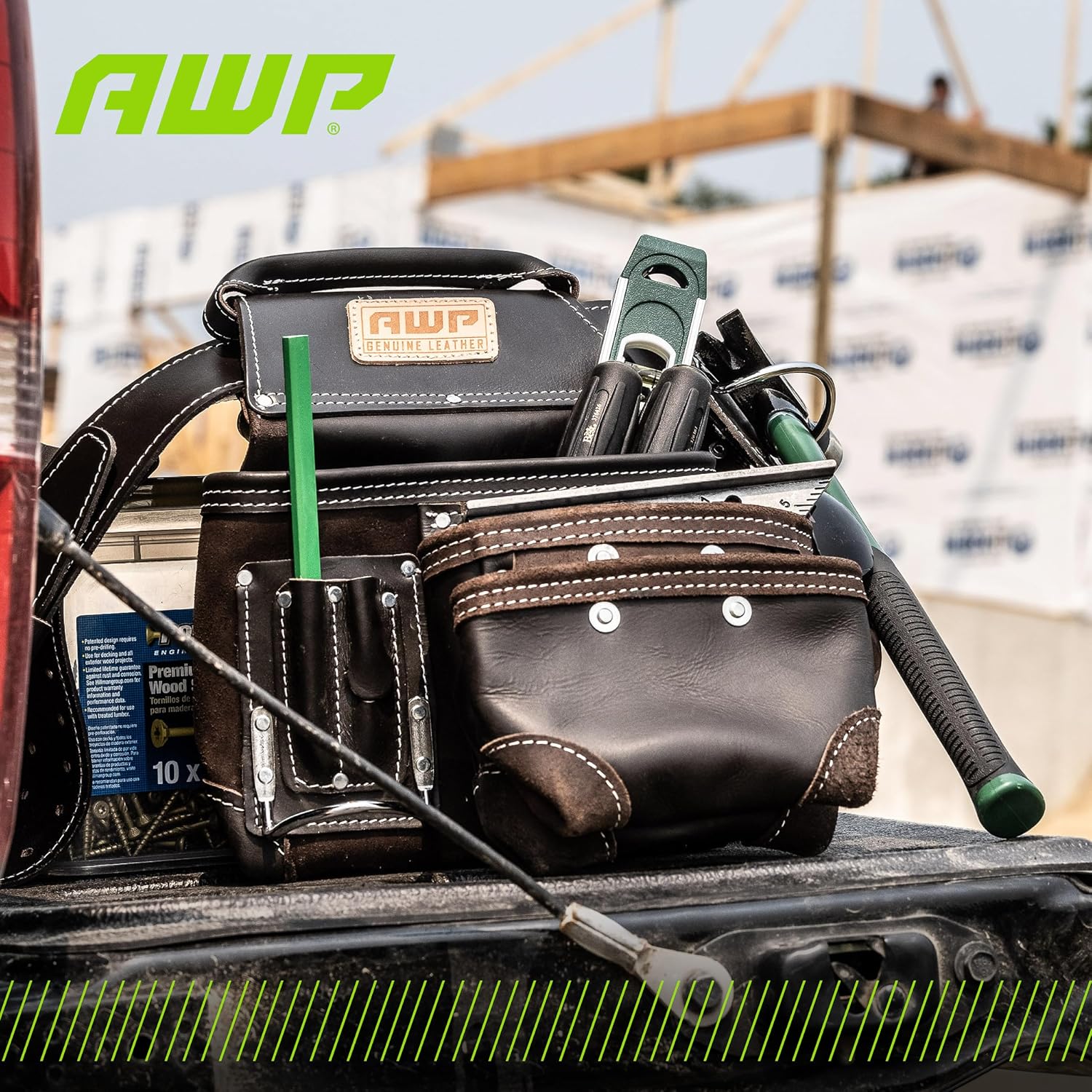 AWP Tool Belt Tool Rig, Durable Premium Utility Belt Organizer for Men & Women, Utility Work, Electrician, Mechanic