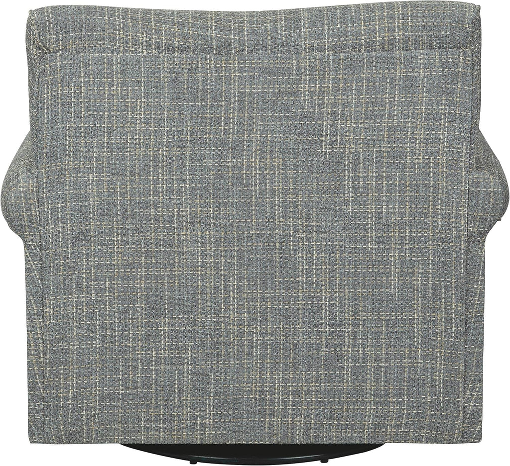 Signature Design by Ashley Renley 360-Degree Swivel Glider Nursery Accent Chair, Gray