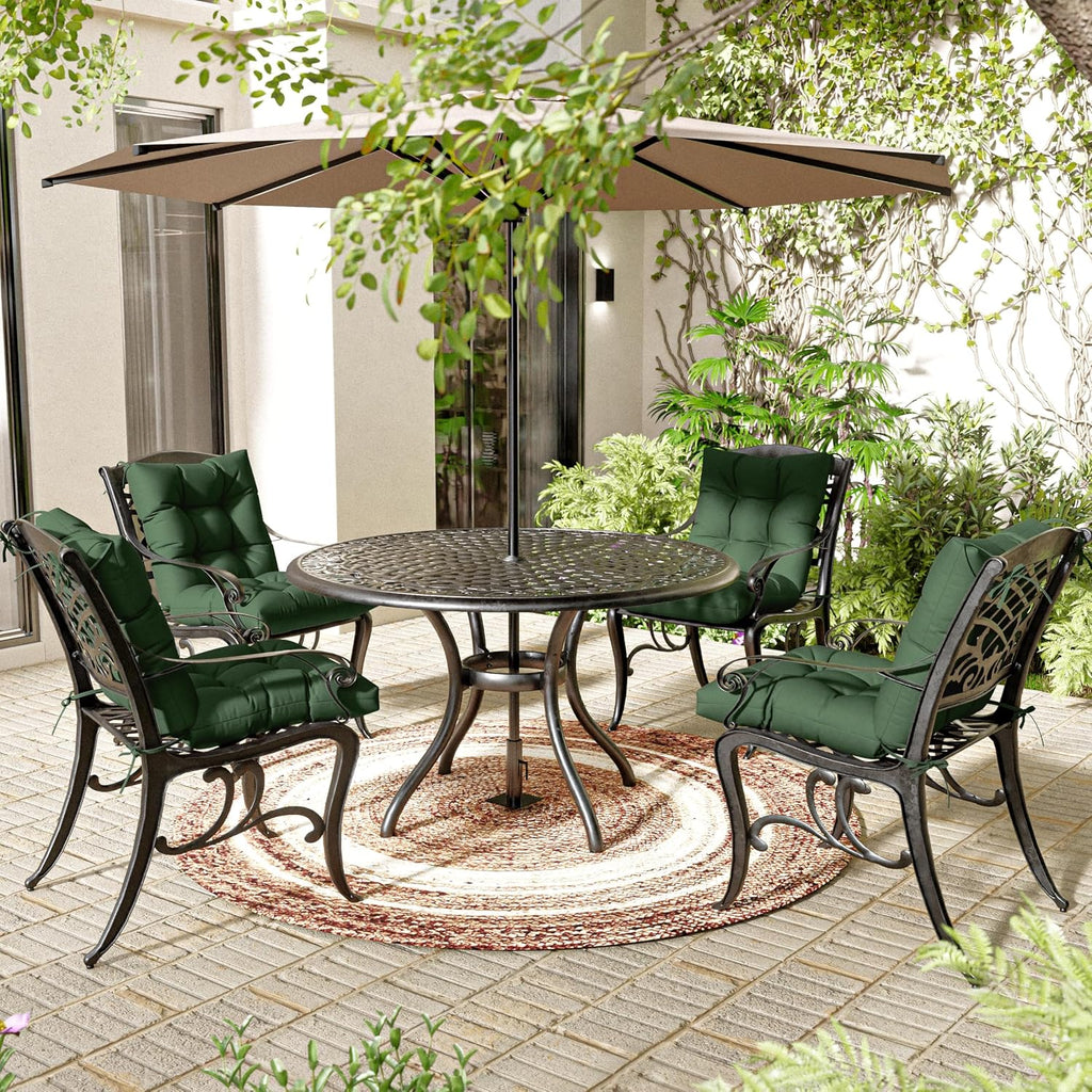 Patio Seat&Back Chair Cushions for Outdoor Furniture，Comfortable Cushions for Rocking/Dining/Lawn Chair-Set of 2