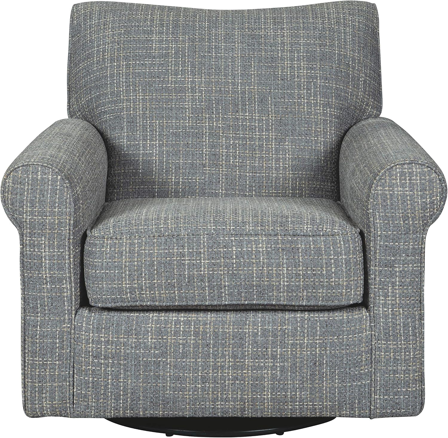 Signature Design by Ashley Renley 360-Degree Swivel Glider Nursery Accent Chair, Gray