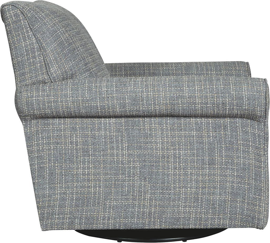 Signature Design by Ashley Renley 360-Degree Swivel Glider Nursery Accent Chair, Gray