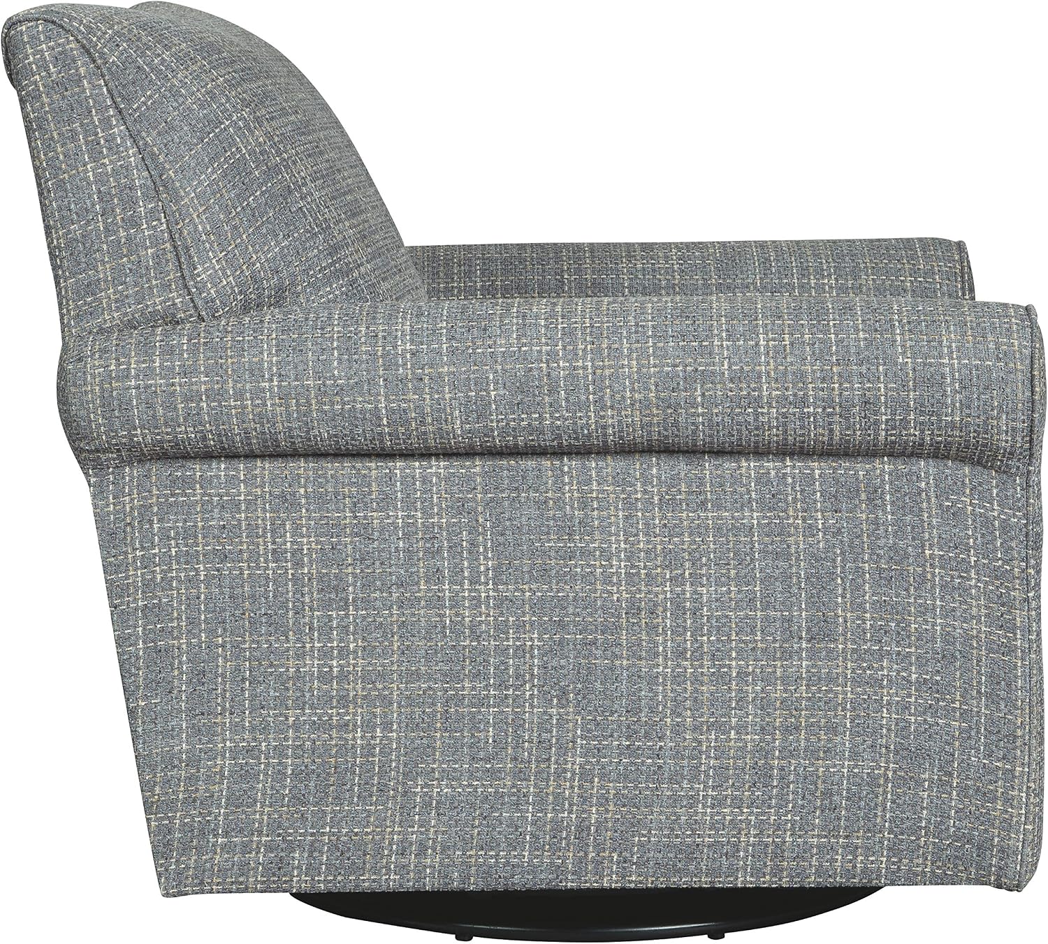 Signature Design by Ashley Renley 360-Degree Swivel Glider Nursery Accent Chair, Gray